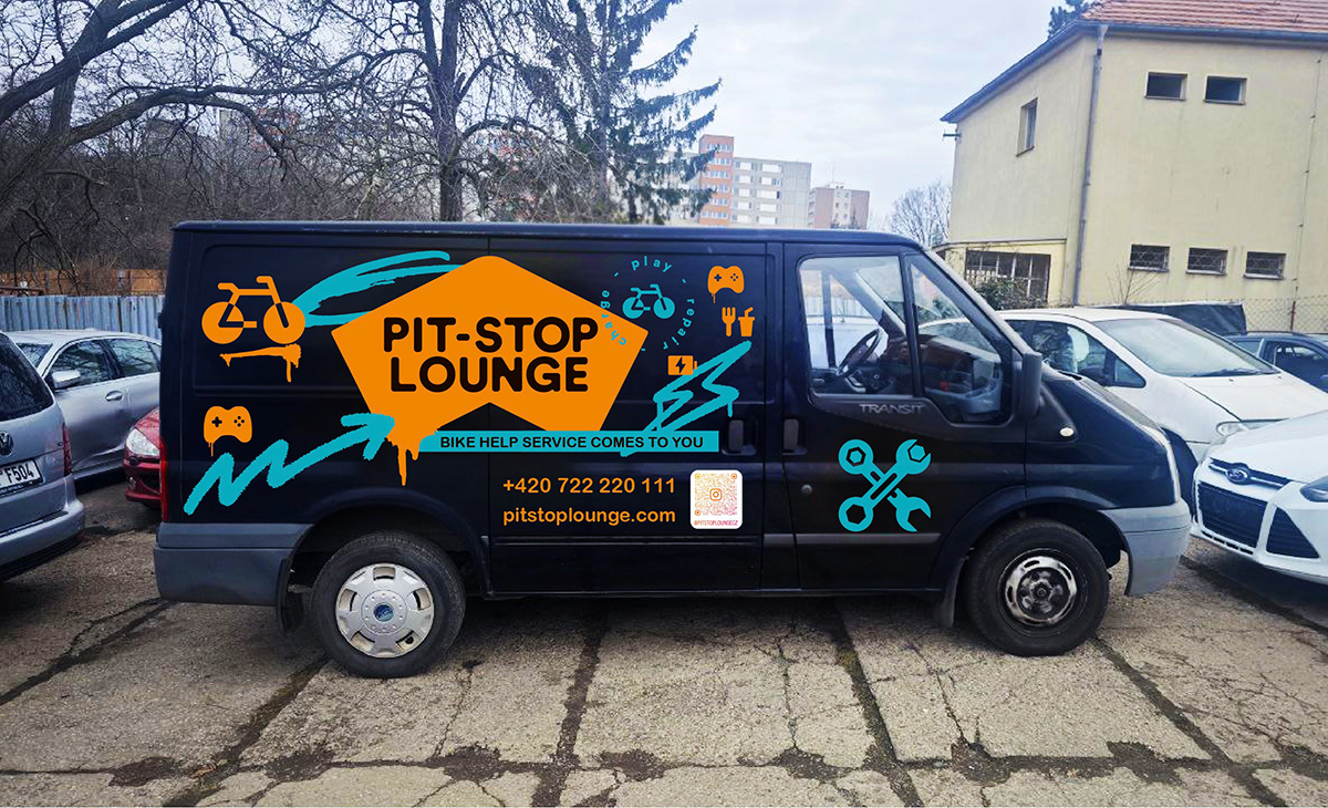 Polepy vozidel Pit-Stop Lounge